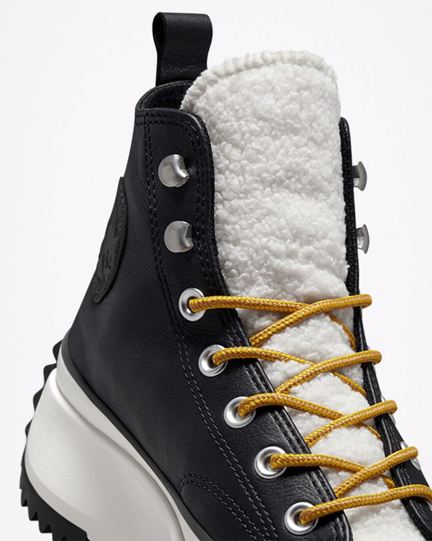 Zapatos Plataforma Converse Run Star Hike Sherpa Altas Mujer Negras | PE 8E7P42